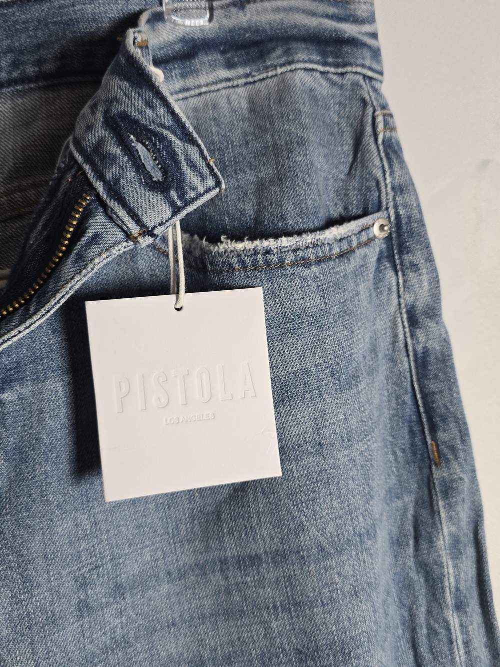 NWT Pistola Ruby Light Blue High Rise Palazzo Wide-Leg Jeans, 32 - Picture 5 of 10